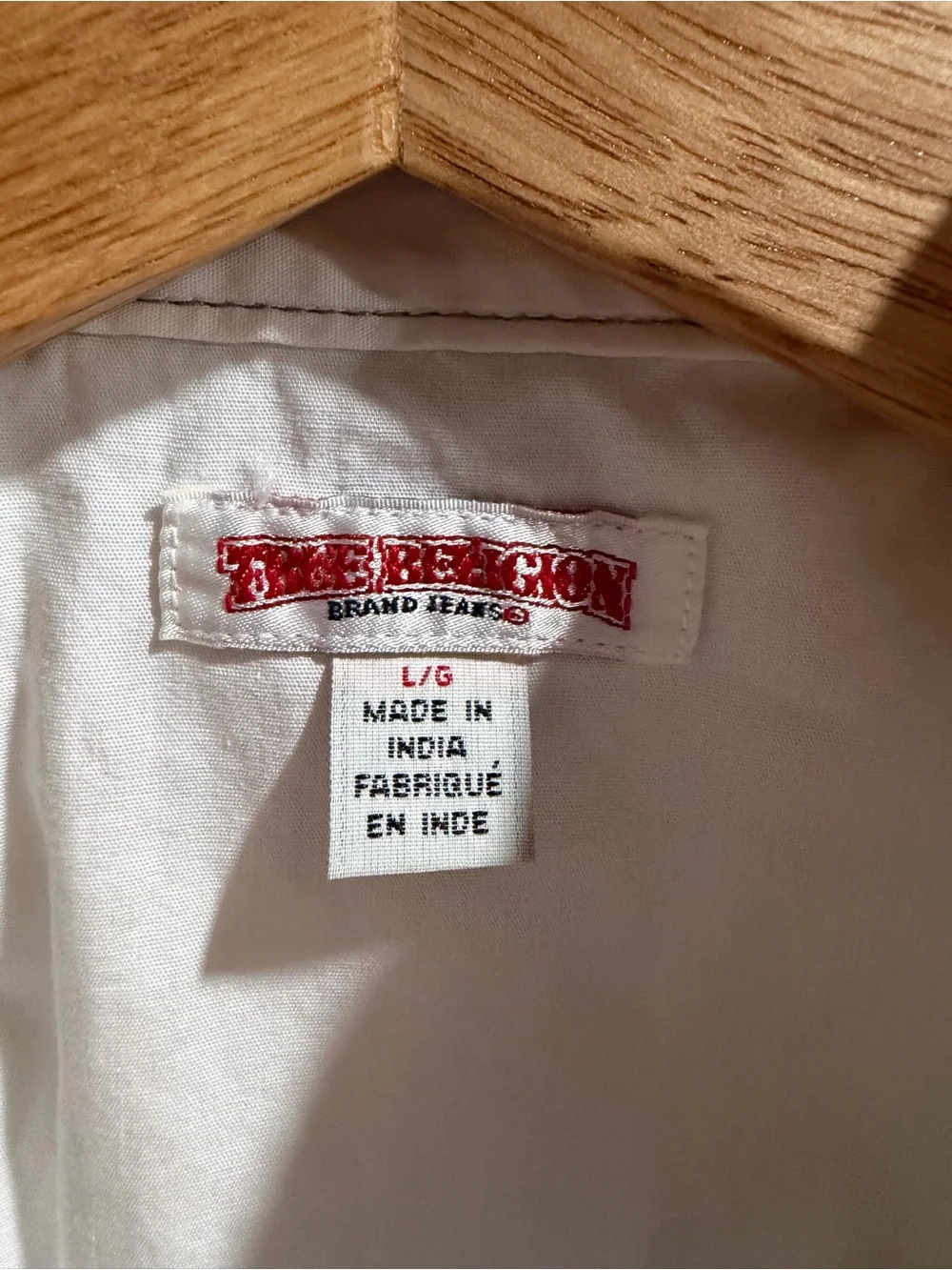 True Religion Men’s White Short Sleeve Shirt Pearl Snap Buttons